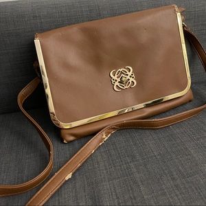Brown Crossbody Clutch